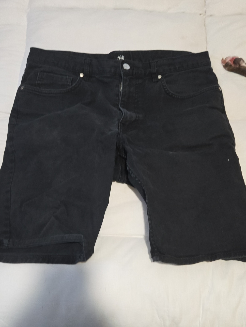 H&M Men's Black Denim Jean Shorts